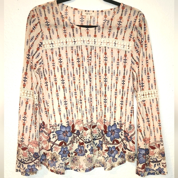Style & Co‎ Bohemian Pullover Blouse, Size S - Picture 1 of 6